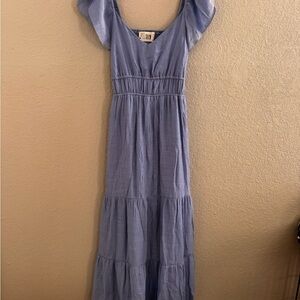 Elegant Blue Maxi Dress